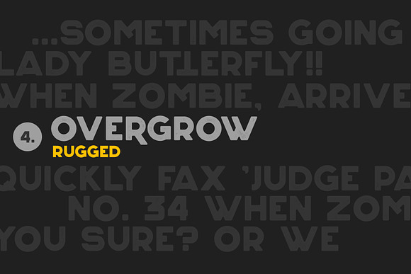 Overgrow Typeface in Display Fonts - product preview 3