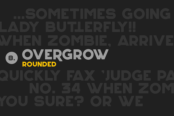 Overgrow Typeface in Display Fonts - product preview 7