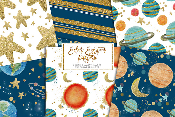Solar System Seamless Pattern in Patterns - product preview 1