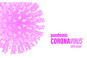 Covid-2019 colored pink medical