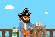 Pirate. Filibuster captain.