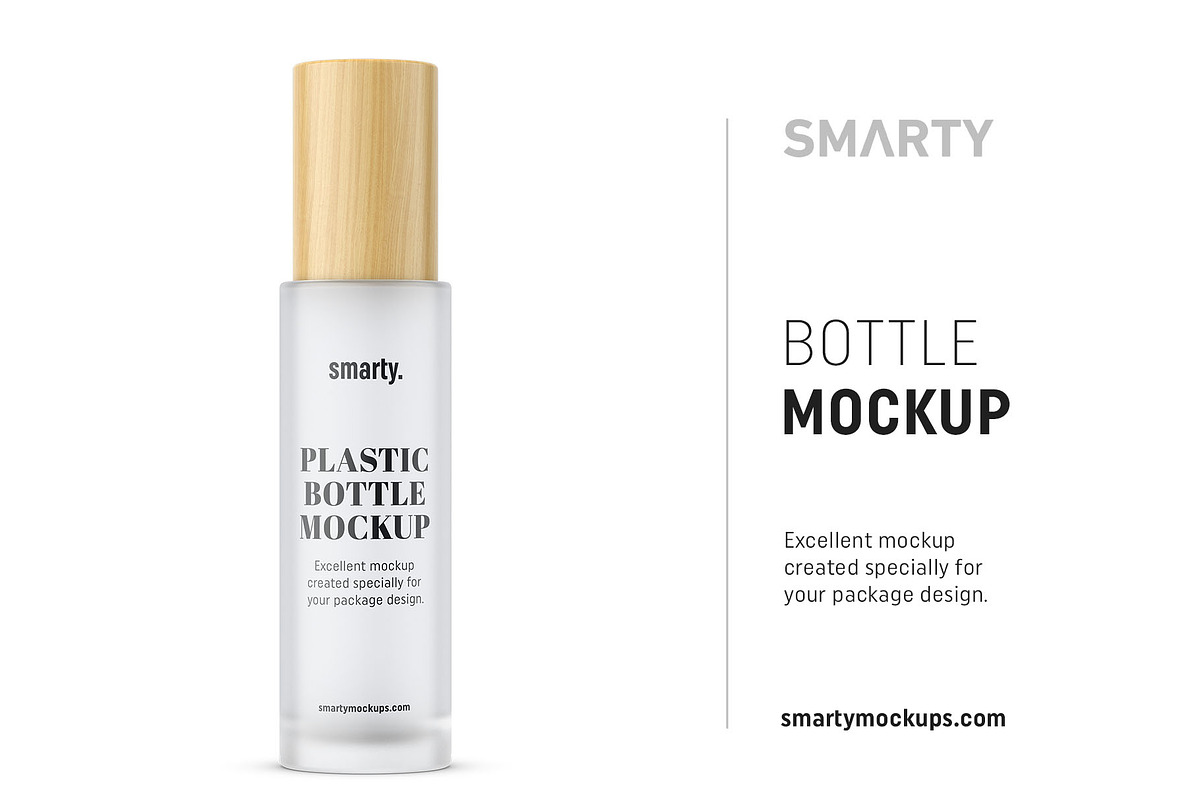 Frosted bottle mockup in Product Mockups - product preview 8