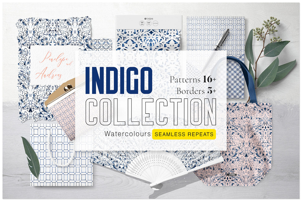 Indigo Collection, 16 Patterns+ sets in Patterns - product preview 8