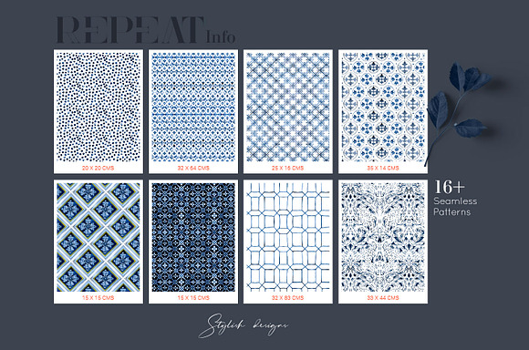 Indigo Collection, 16 Patterns+ sets in Patterns - product preview 5
