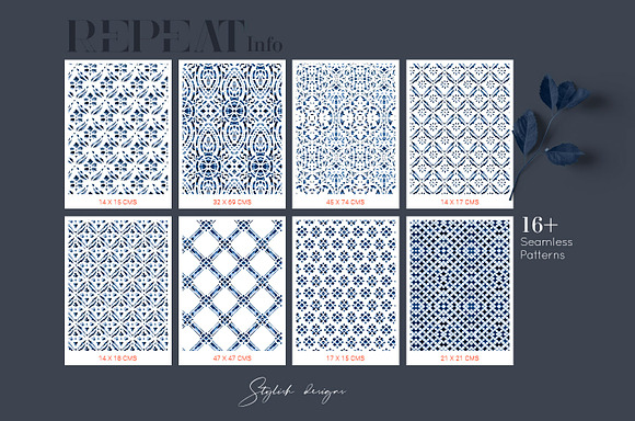 Indigo Collection, 16 Patterns+ sets in Patterns - product preview 6