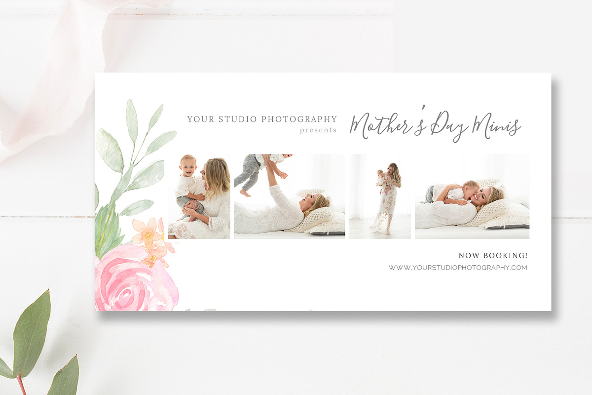 Mothers Day Minis Facebook PSD in Facebook Templates - product preview 8