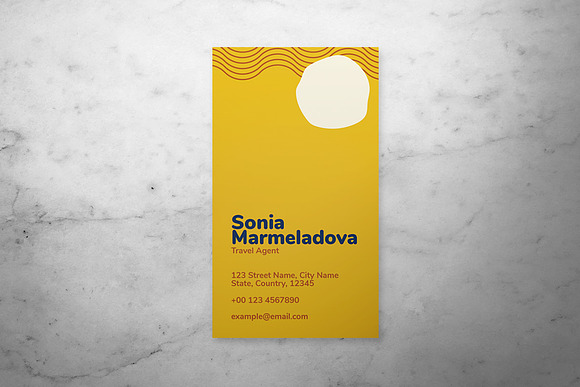 Abstract Tropical Business Card in Business Card Templates - product preview 1