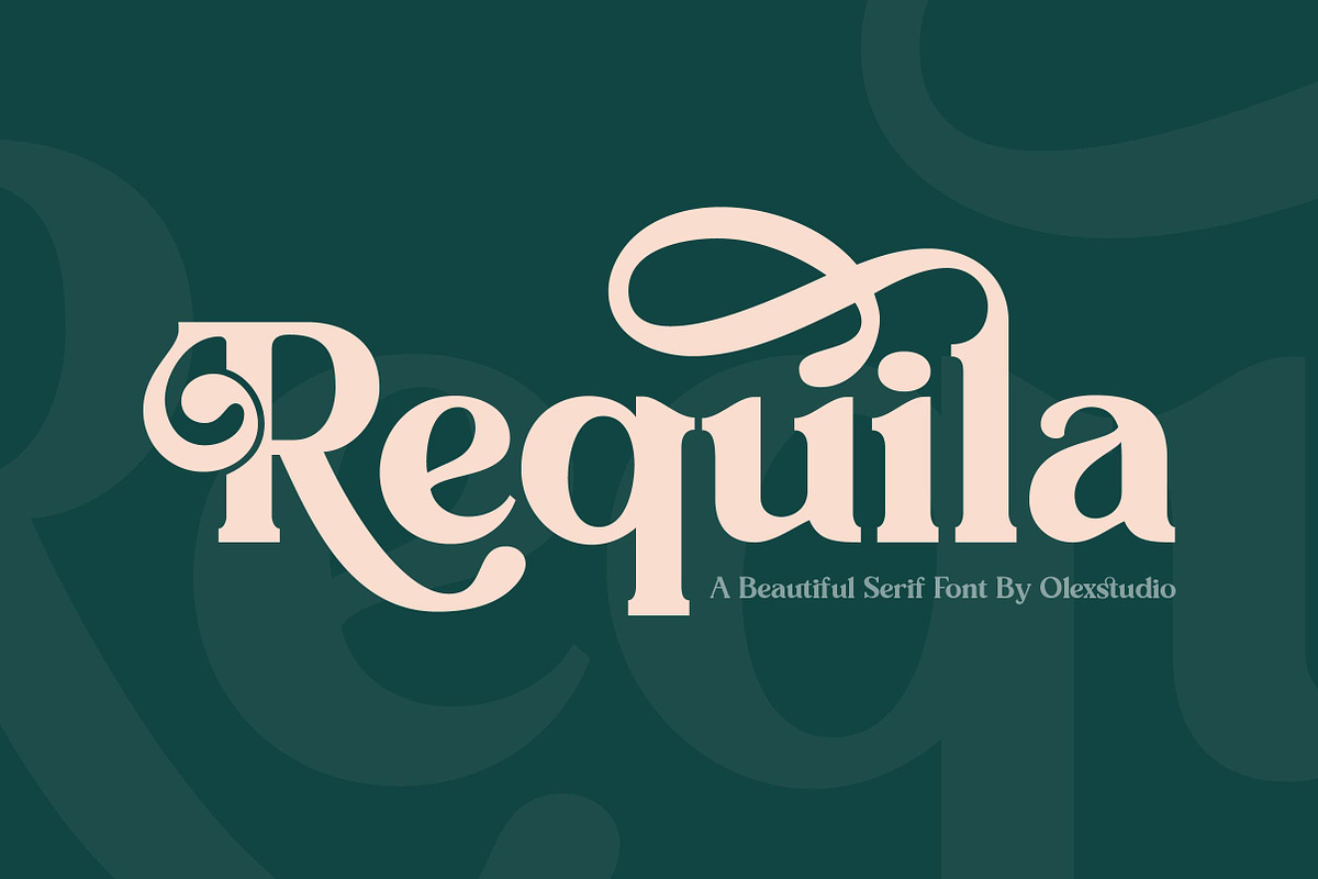 REQUILA - Vintage Font in Serif Fonts - product preview 8