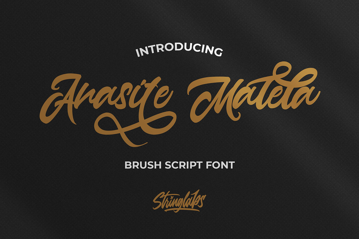 Anasite Malela - Bold Script Font in Script Fonts - product preview 8