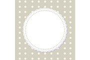 Round Napkins with Various Edges