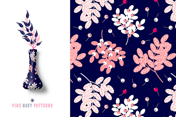 Pink Navy Vector Patterns in Patterns - product preview 2