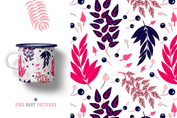 Pink Navy Vector Patterns in Patterns - product preview 4