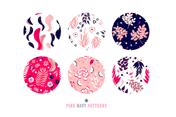 Pink Navy Vector Patterns in Patterns - product preview 5