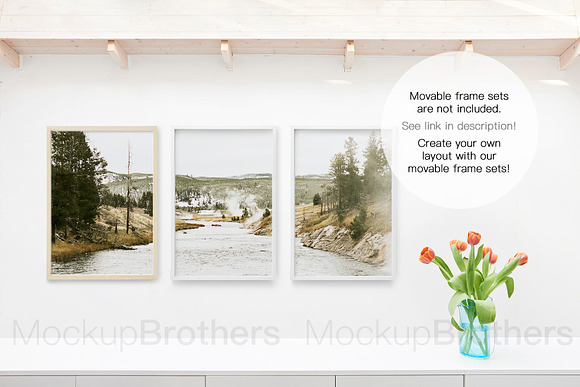 Styled mockup Livingroom mock-up 33 in Print Mockups - product preview 3