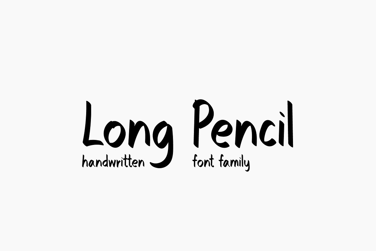 Long Pencil in Script Fonts - product preview 8