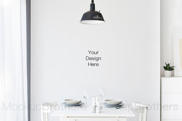 Dining room mockup mock up 23 in Print Mockups - product preview 3