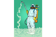 disinfection suit protection