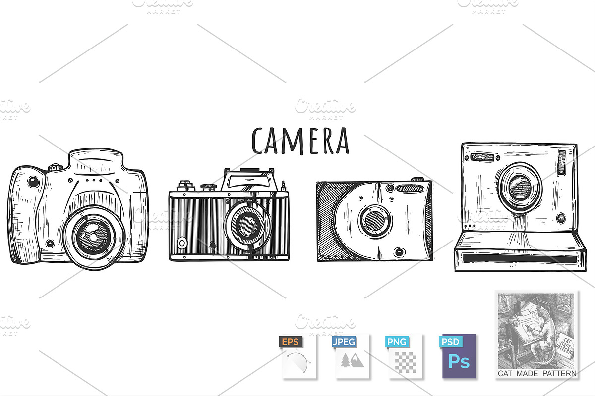 Device assortment for taking photos in Illustrations - product preview 8