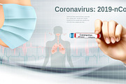 Coranavirus background vector