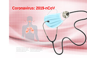 Coranavirus background vector