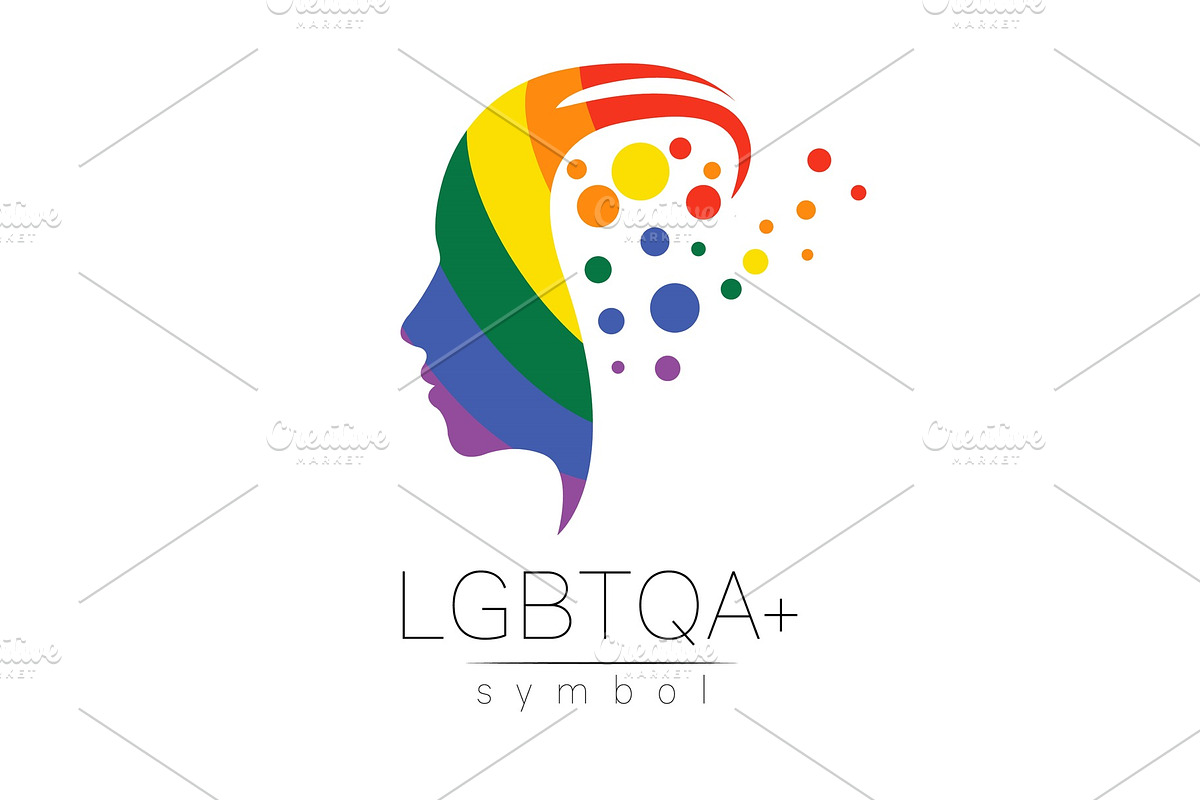 Vector LGBTQA symbol. Pride flag in Objects - product preview 8