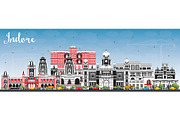 Indore India City Skyline