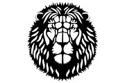 Lion head mascot symbol