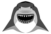 Shark mascot vector symbol
