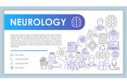 Neurology web banner, business card