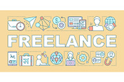 Freelance word concepts banner