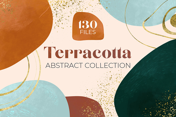 Terracotta & Gold Abstract Graphics