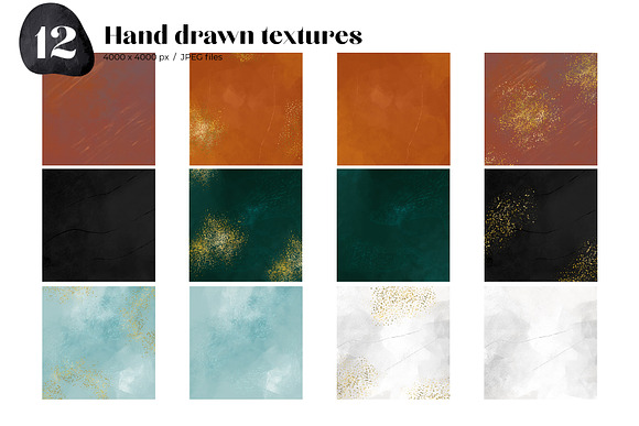 Terracotta & Gold Abstract Graphics in Objects - product preview 10
