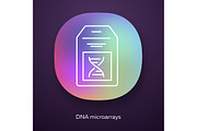 DNA microarray app icon