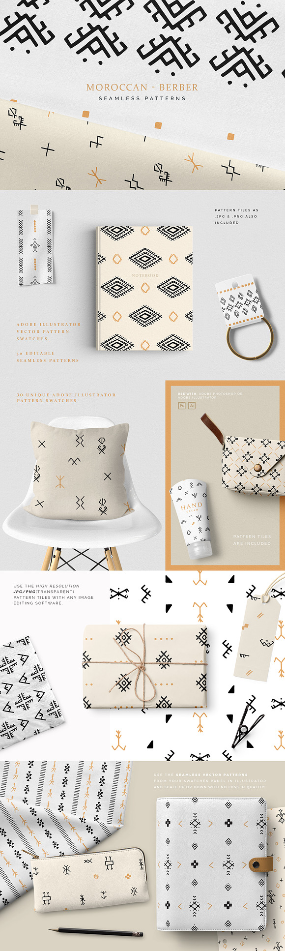 Neutrals - Seamless Patterns Bundle in Patterns - product preview 5