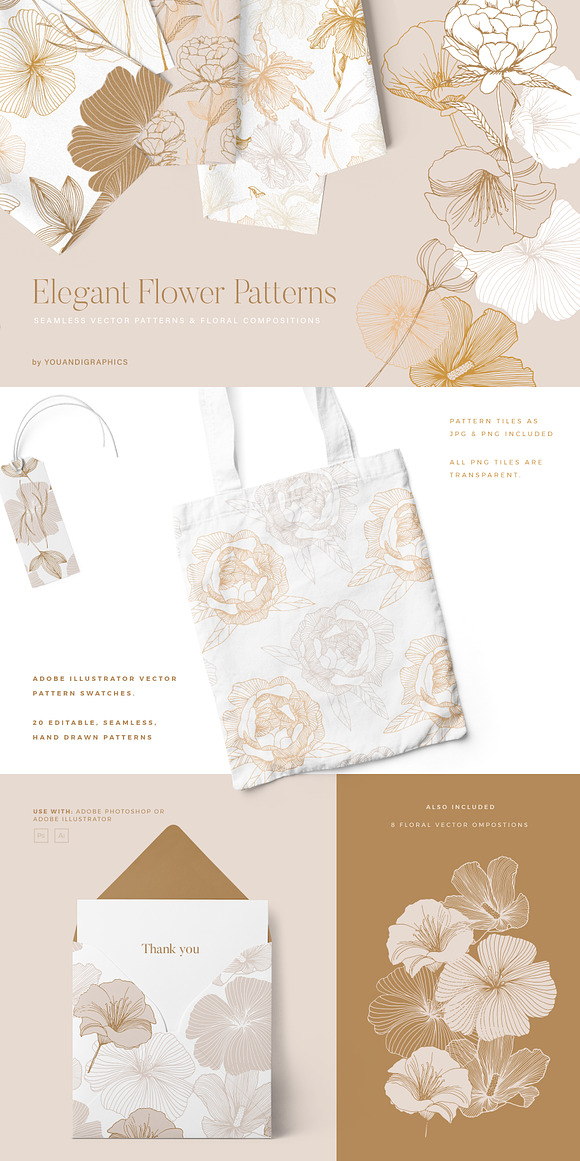 Neutrals - Seamless Patterns Bundle in Patterns - product preview 7