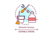 Domestic services concept icon