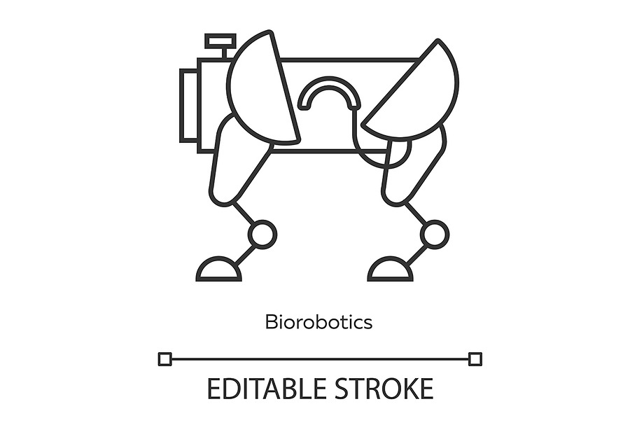 Biorobotics linear icon in Icons - product preview 8