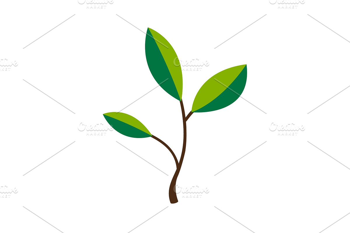 Tree icon with green leaves - eco in Illustrations - product preview 8
