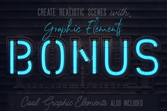 Futuristic Neon 3D Lettering in Graphics - product preview 9