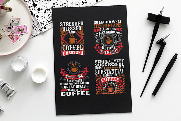Coffee Quotes SVG Cutting Vol 4 in Illustrations - product preview 1