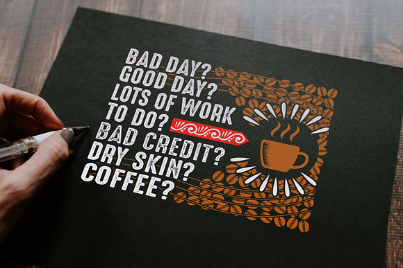 Coffee Quotes SVG Cutting Vol 4 in Illustrations - product preview 2