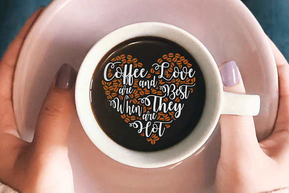 Coffee Quotes SVG Cutting Vol 4 in Illustrations - product preview 4