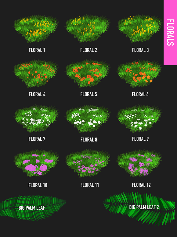 80 FOLIAGE BRUSHES FOR PROCREATE 5 in Add-Ons - product preview 4