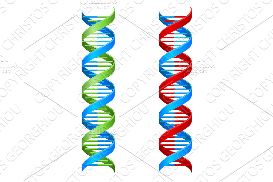 DNA Double Helix Molecule in Illustrations - product preview 8