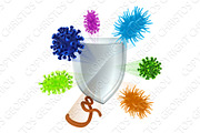 Bacteria Virus Shield Cells Medical