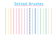 Dotted Brushes Illustrator Vector