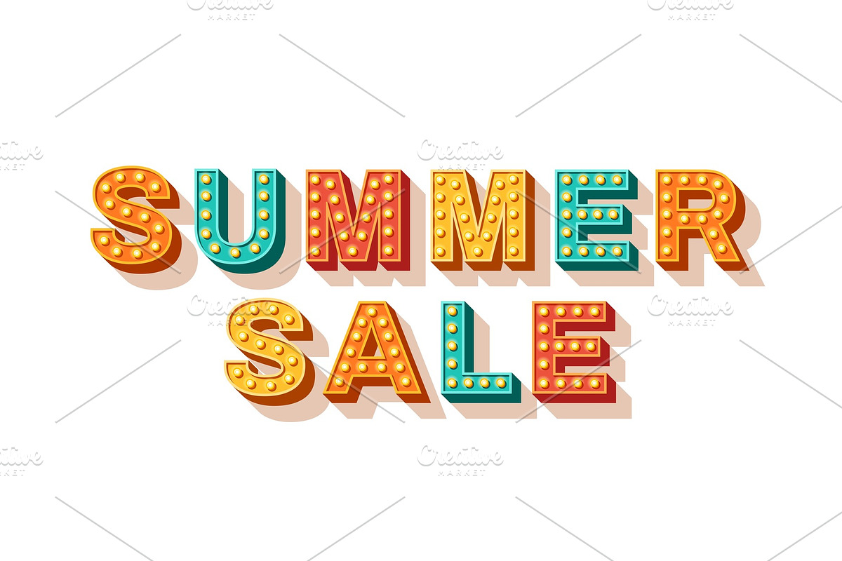 Summer sale vector typography in Textures - product preview 8