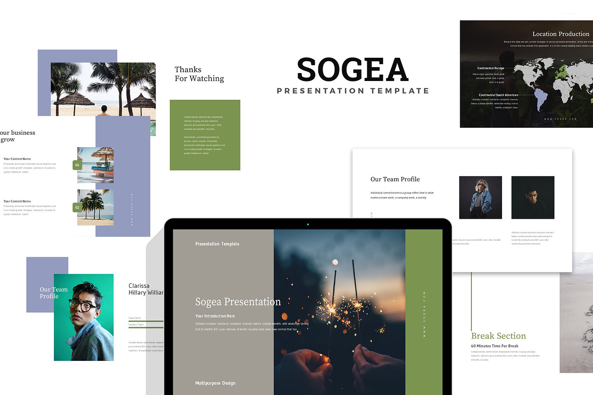 Sogea : Summer Holiday Keynote in Keynote Templates - product preview 8