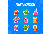Cute Funny Monsters Collection