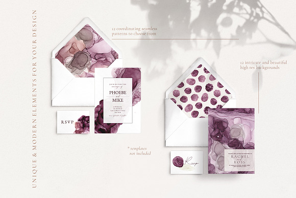 Aubergine Ink Collection in Textures - product preview 1